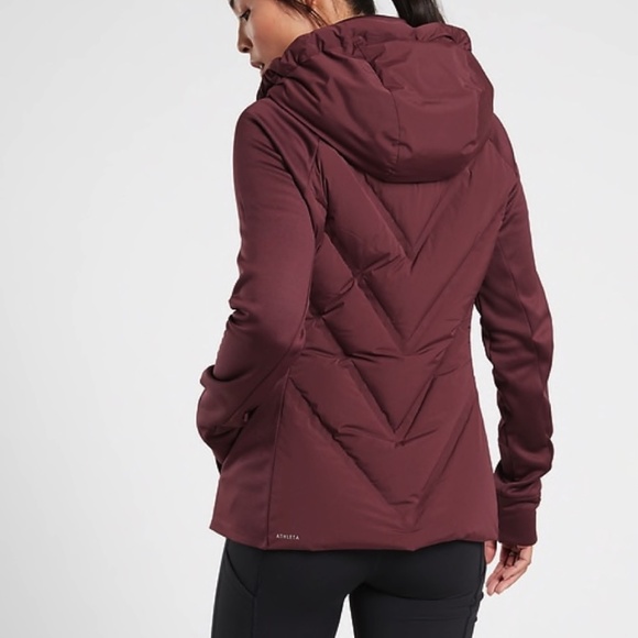 Athleta Inlet Jacket, Burgundy, XS - Picture 2 of 4